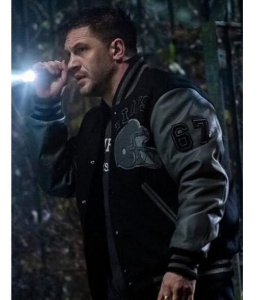 Eddie Brock Venom 2 Detroit Lions Varsity Jacket - Image 11