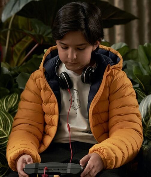 Station Eleven Julian Obradors Puffer Yellow Hoodie