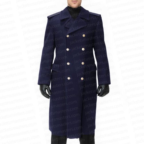Matt Smith Doctor Who Navy Trench Coat