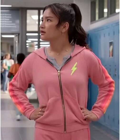 Frankie Mcnellis 13 The Musical Fleece Pink Hoodie - Image 2
