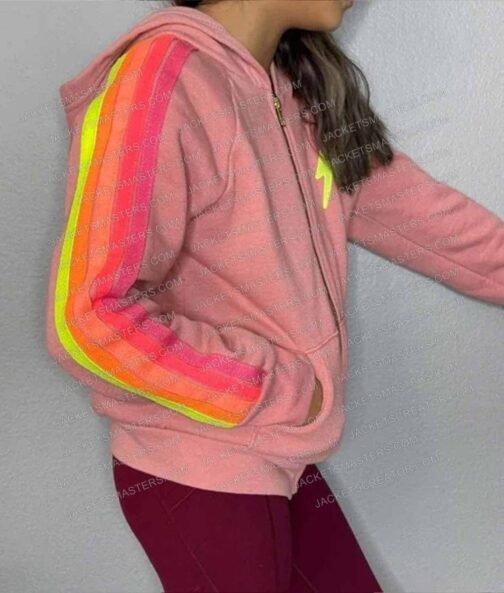 Frankie Mcnellis 13 The Musical Fleece Pink Hoodie - Image 6