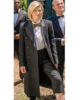 Doctor Who Jodie Whittaker Black Wool Coat