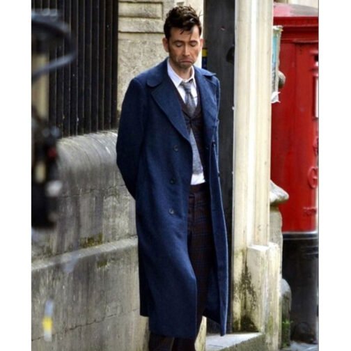 Fourteenth Doctor Who Wool Trench Coat - Image 16