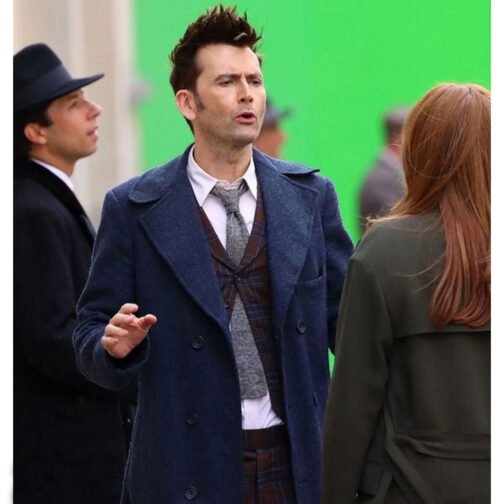 Fourteenth Doctor Who Wool Trench Coat - Image 20