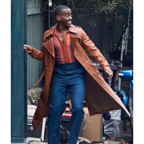 Doctor Who Fifteenth Doctor Leather Coat - Image 2