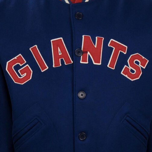 NY Giants 1932 Varsity Blue Jacket - Image 6