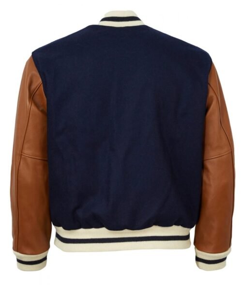 NY Yankees 1940 Varsity Blue and Brown Jacket - Image 2