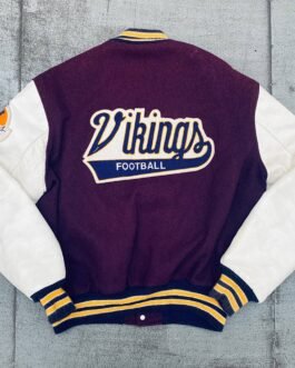 1980’s Minnesota Vikings NFC Champs Patch Varsity Jacket