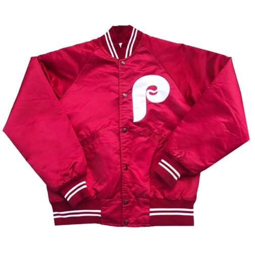 1980’s Philadelphia Phillies Varsity Satin Jacket - Image 3