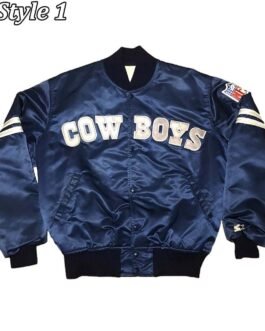 Dallas Cowboys 1990’s Satin Navy Blue Jacket