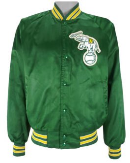 Oakland Athletics 1990’s Green Satin Jacket