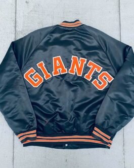 1990’s San Francisco Giants Spellout Navy Satin Jacket