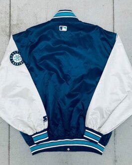 1990’s Seattle Mariners Dugout Navy and Silver Jacket