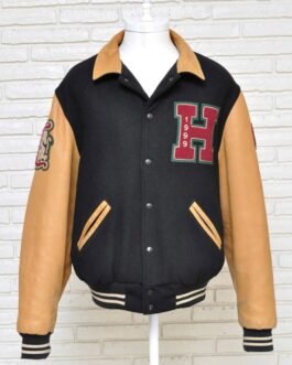 Vintage 1999 Howard University HBCU Black and Brown Letterman Jacket