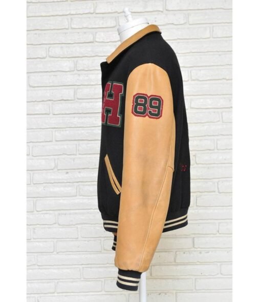 Vintage 1999 Howard University HBCU Black and Brown Letterman Jacket - Image 5