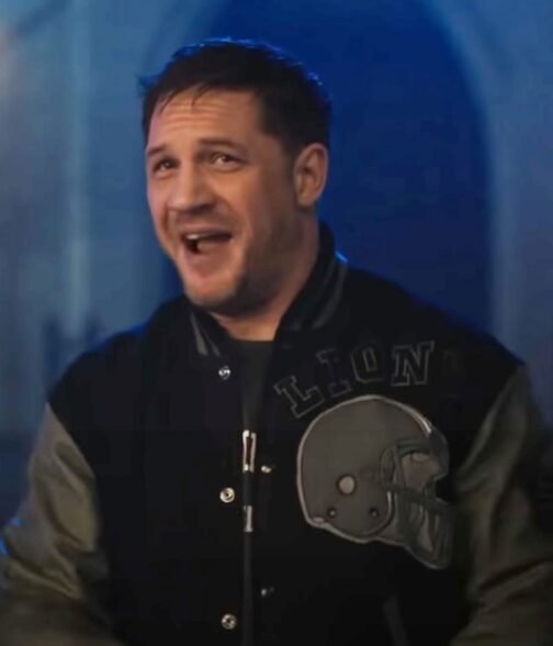 Eddie Brock Venom 2 Detroit Lions Varsity Jacket - Image 12