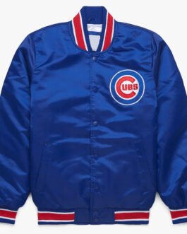 World Series Champions 2016 Chicago Cubs Blue Satin Jacket