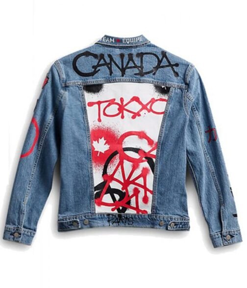 Denim Olympic 2021 Canada Team Jacket - Image 3