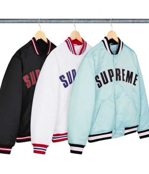 Supreme Love All Trust Few 2022 Varsity Satin Jacket - Image 8