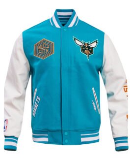 Charlotte Hornets 2023/24 City Edition Teal Varsity Jacket