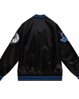 2023-24 Dallas Mavericks City Edition Black Satin Jacket