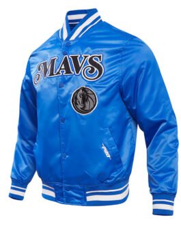 Dallas Mavericks 2023/24 City Edition Royal Satin Jacket