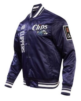 LA Clippers 2023/24 City Edition Navy Satin Jacket