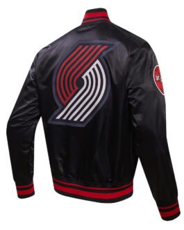 Portland Trail Blazers 2023/24 City Edition Black Satin Jacket