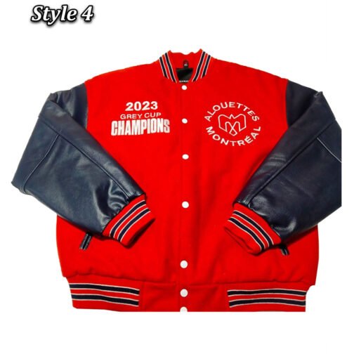 Grey Cup Champions 2023 Montreal Alouettes Varsity Jacket