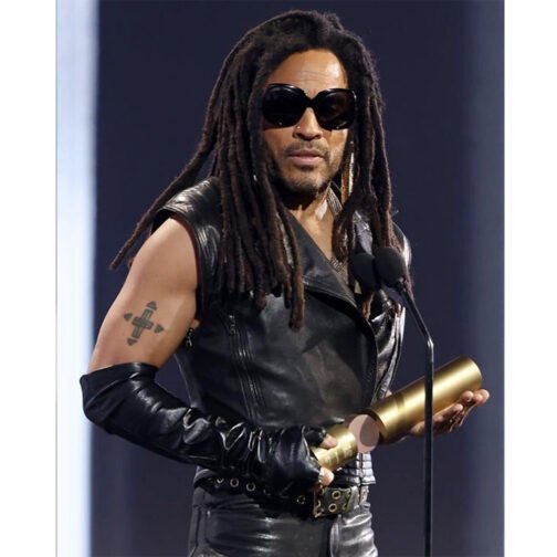 Lenny Kravitz 2024 People’s Choice Awards Leather Vest - Image 3