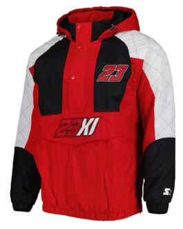 23XI Racing Red/Black The Body Check Pullover Jacket