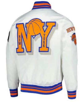 2x Finals Champions Mash Up Capsule New York Knicks White Jacket