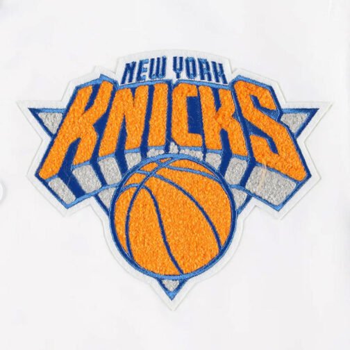2x Finals Champions Mash Up Capsule New York Knicks White Jacket - Image 4