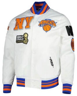 2x Finals Champions Mash Up Capsule New York Knicks White Jacket