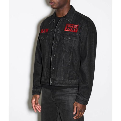 Raw is War Black Denim Jacket - Image 7