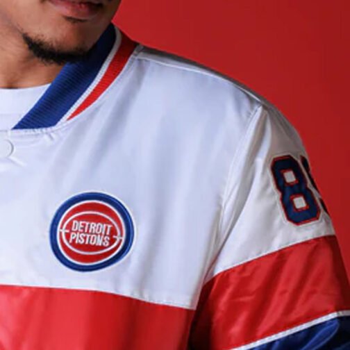 35th Anniversary Detroit Pistons White Jacket - Image 7