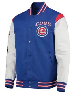 Chicago Cubs Commemorative Gray and Royal Blue Jacket
