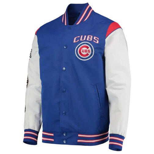 Chicago Cubs Commemorative Gray and Royal Blue Jacket
