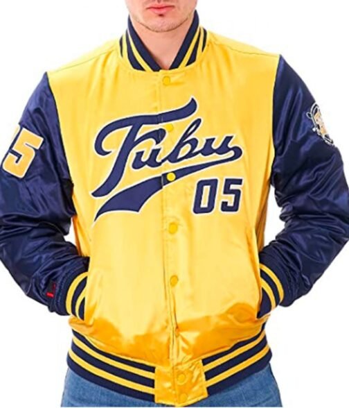 Varsity FUBU College Satin Jacket - Image 13