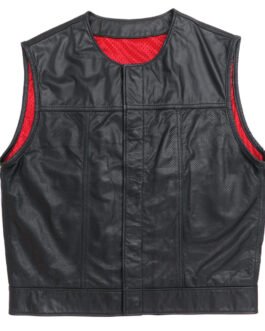 Perforated 415 Cowhide Leather Vest