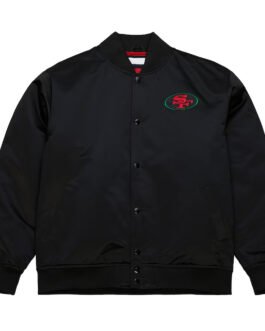 49ers Black Excellence Satin Jacket