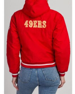 San Francisco 49ers Cropped Hooded Jacket