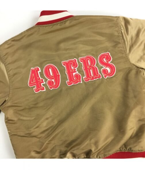 San Francisco 49ers 80s Satin Jacket - Image 5