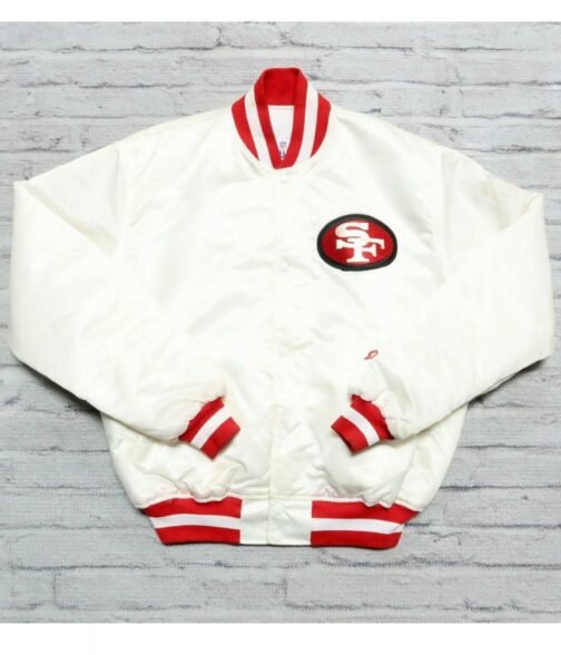 San Francisco 49ers 80s Satin Jacket - Image 4