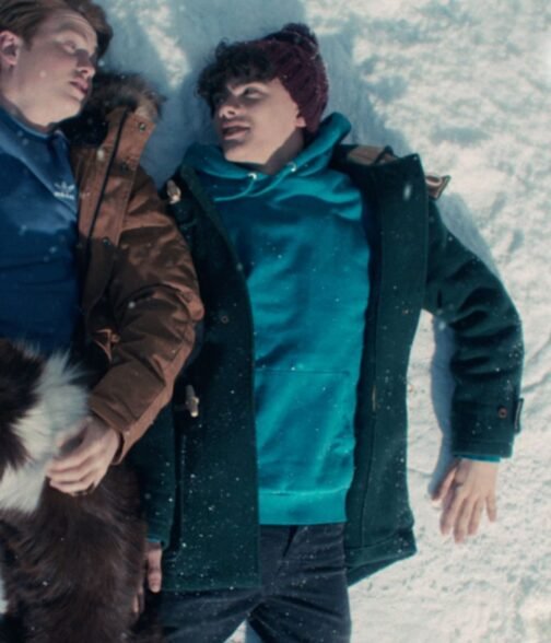 Joe Locke Heartstopper Duffle Green Coat - Image 15