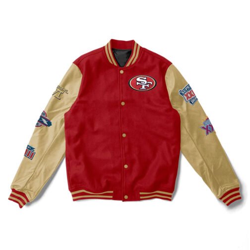San Francisco 49ers 5x Champions Varsity Jacket
