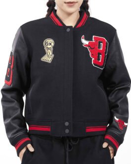 Chicago Bulls Mashup 6X Varsity Jacket