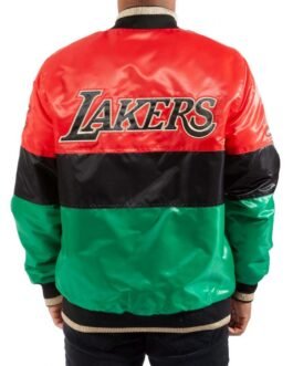 75th Anniversary LA Lakers Satin Color Block Jacket