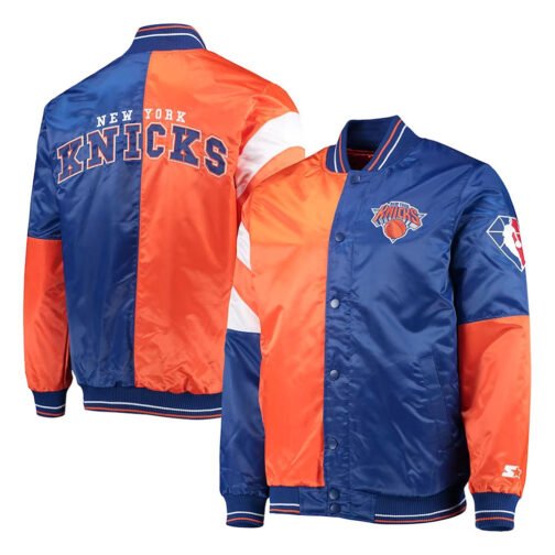 NY Knicks 75th Anniversary Leader Color Block Jacket - Image 3