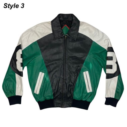 8 Ball Purple/Red Leather Jacket - Image 3